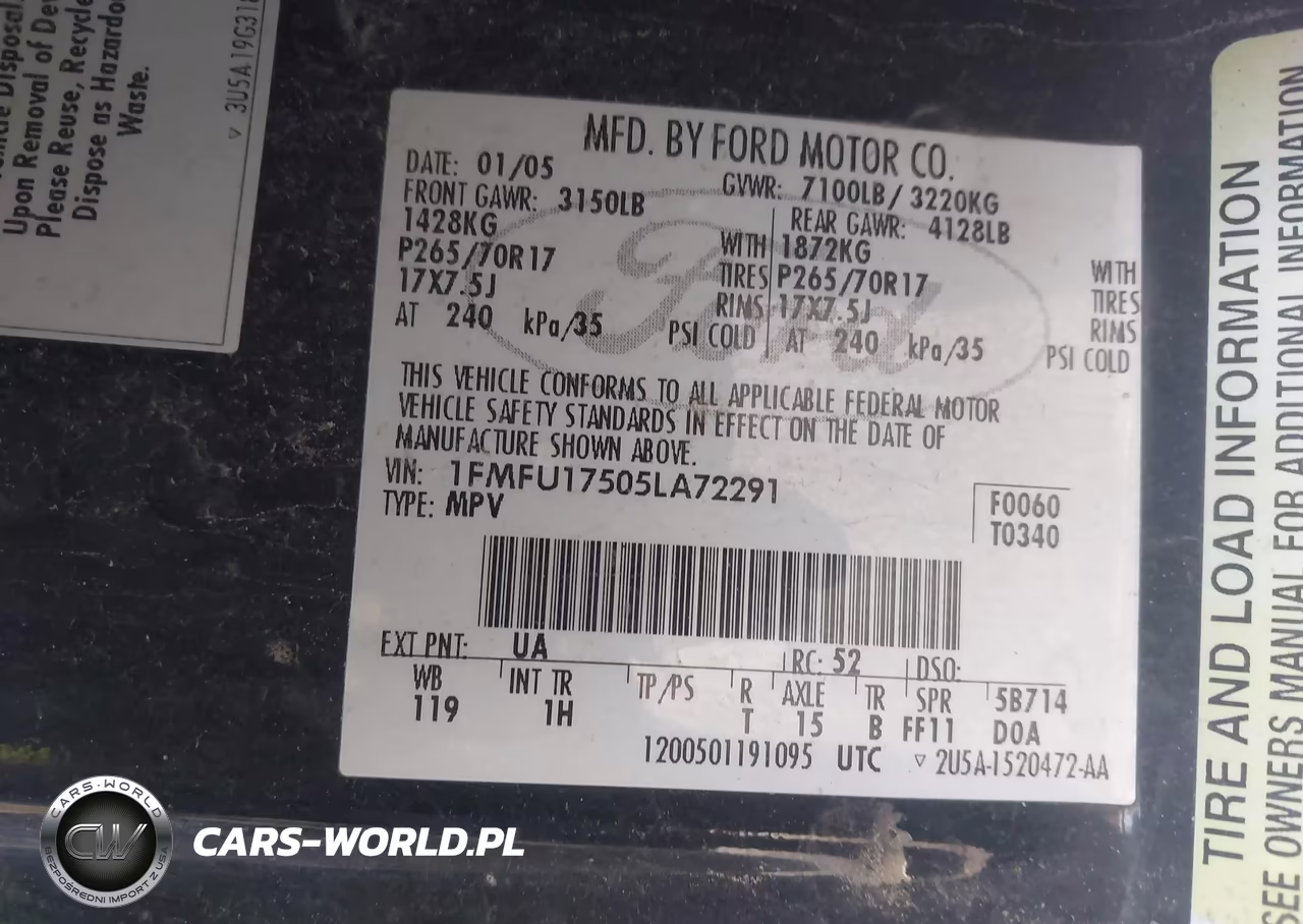 2005 Ford Expedition Eddie Bauer-King Ranch VIN:1FMFU17505LA72291 - 9
