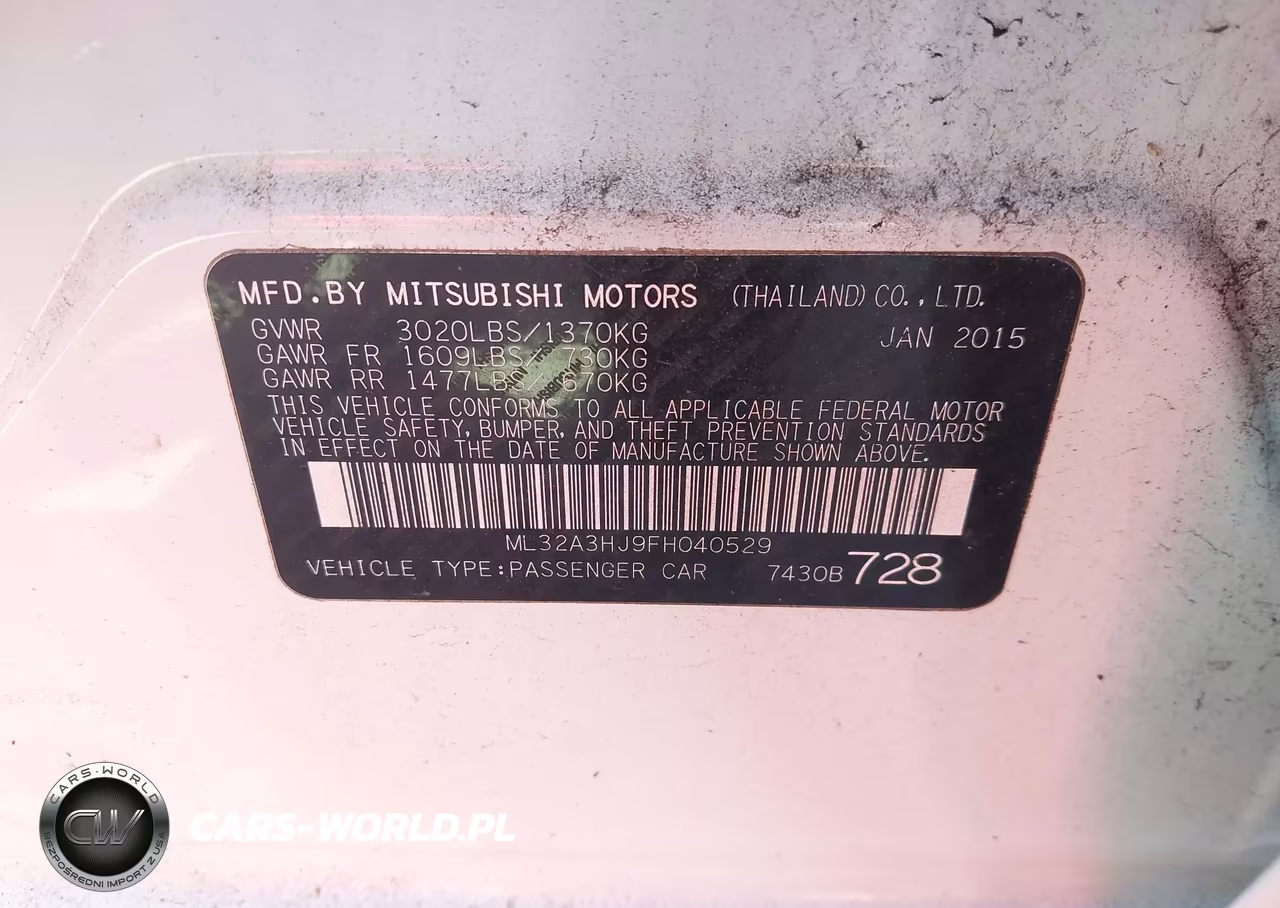 2015 Mitsubishi Mirage De VIN:ML32A3HJ9FH040529 - 9