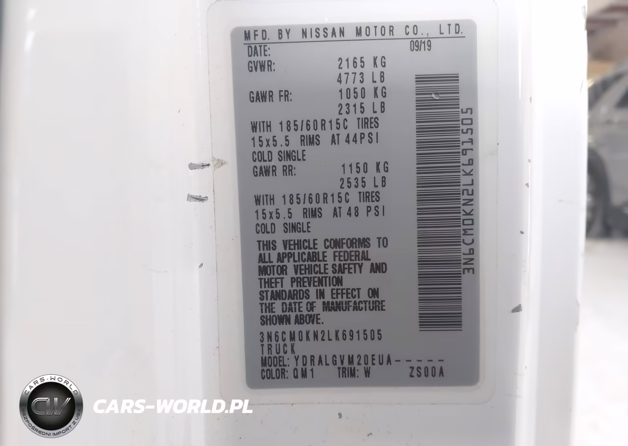 2020 Nissan Nv200 Cargo Sv Xtronic Cvt VIN:3N6CM0KN2LK691505 - 9