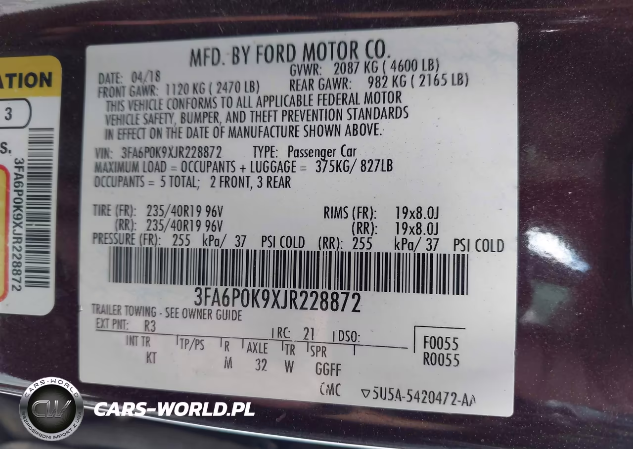 2018 Ford Fusion Titanium VIN:3FA6P0K9XJR228872 - 9