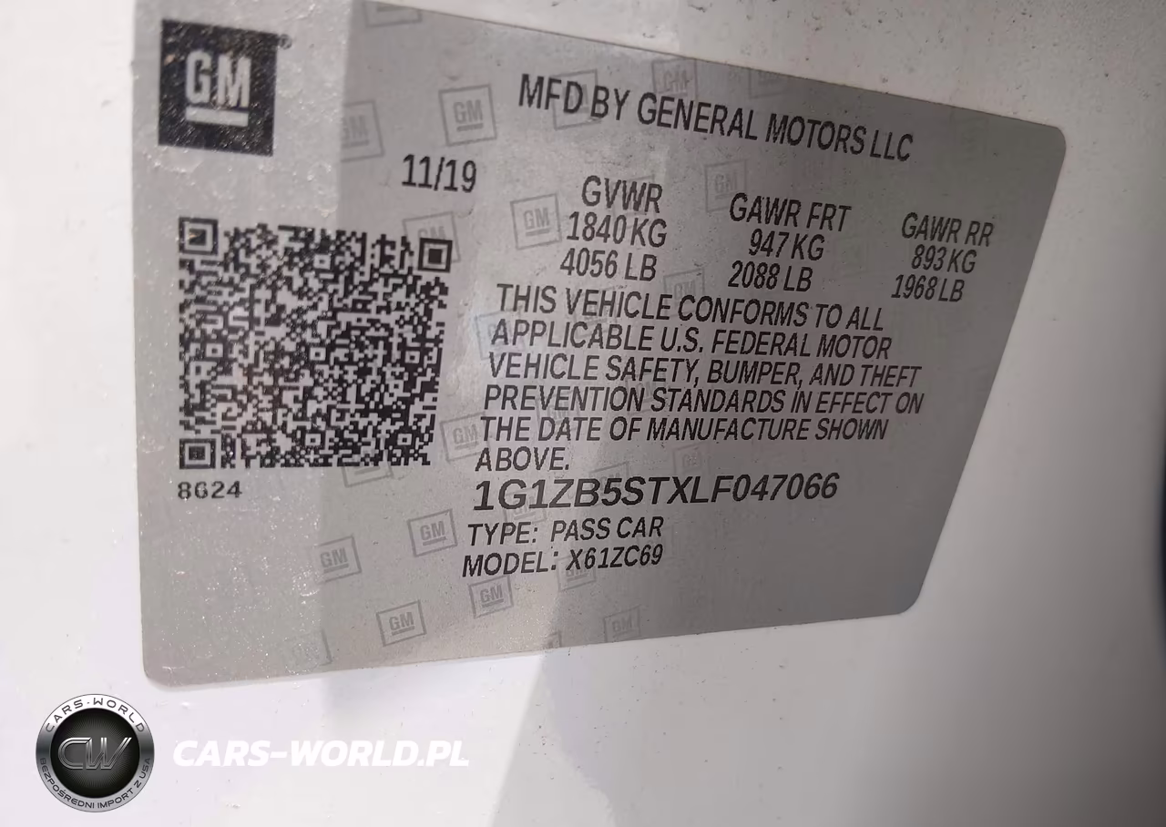 2020 Chevrolet Malibu Fwd Ls VIN:1G1ZB5STXLF047066 - 9