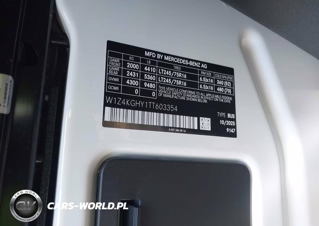 2026 Mercedes-Benz Sprinter 2500 High Roof 4-Cyl Diesel VIN:W1Z4KGHY1TT603354 - 9