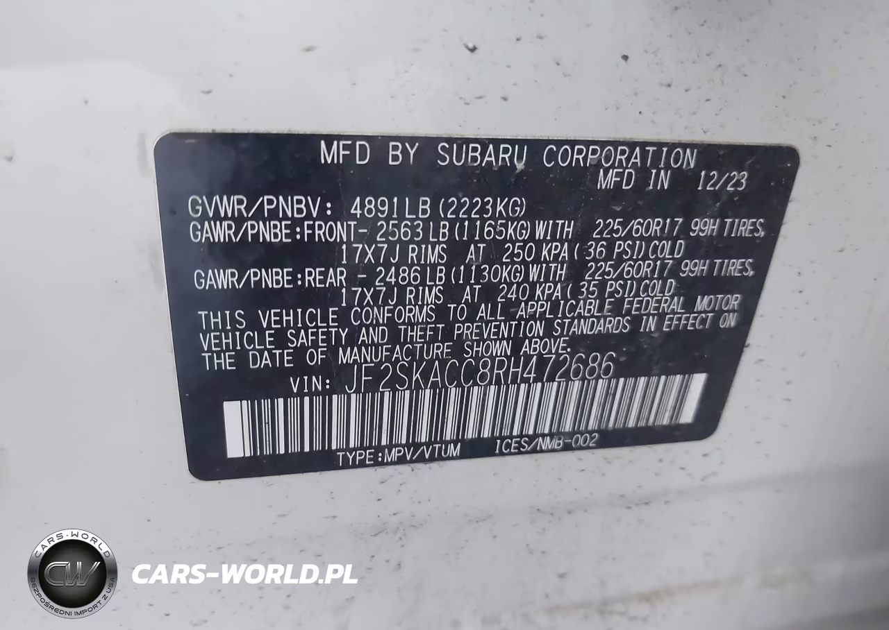 2024 Subaru Forester Premium VIN:JF2SKACC8RH472686 - 9