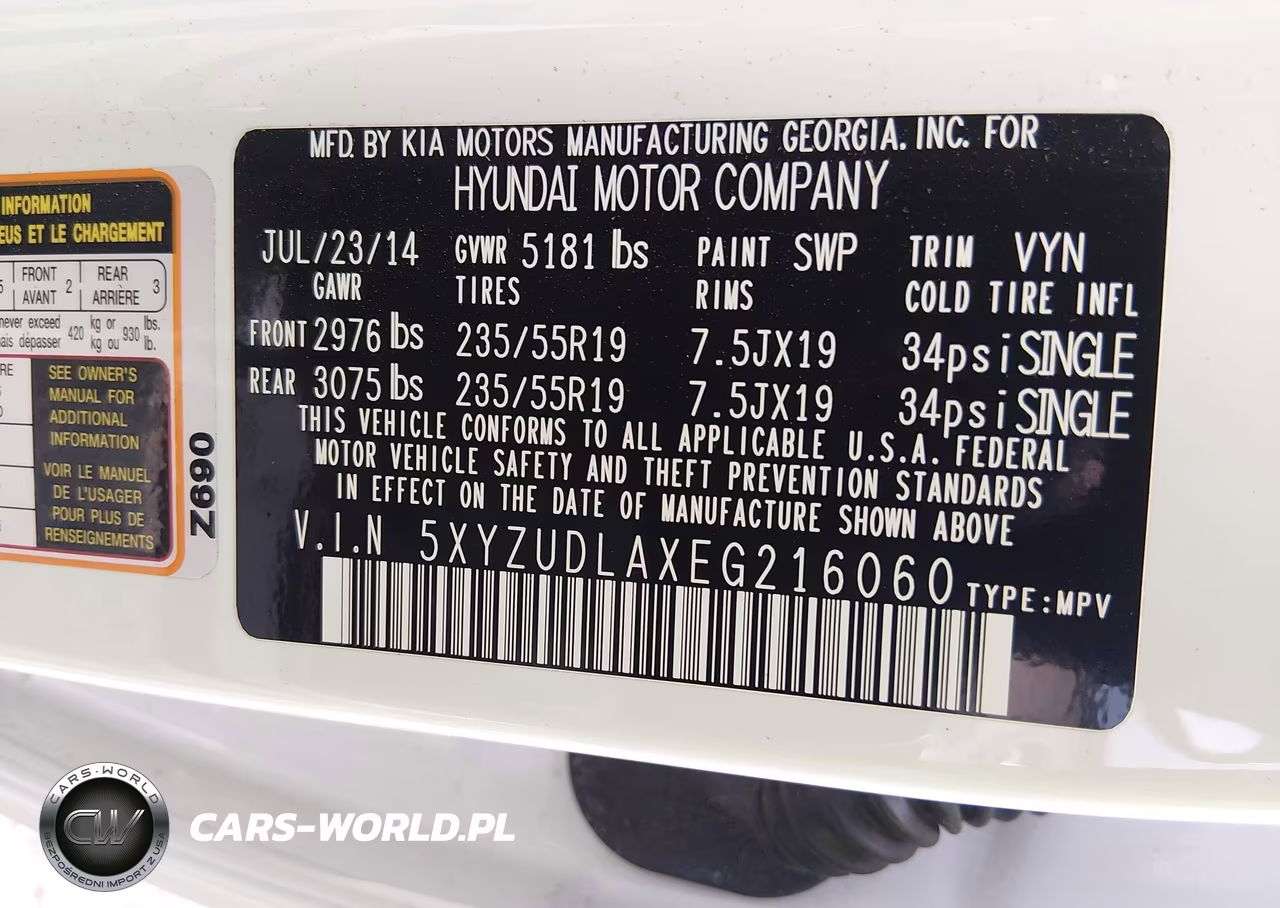 2014 Hyundai Santa Fe Sport 2.0L Turbo VIN:5XYZUDLAXEG216060 - 9