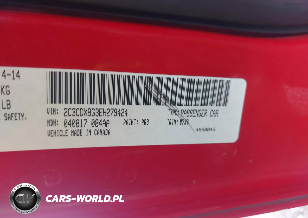 2014 Dodge Charger Se VIN:2C3CDXBG3EH279424 - 9