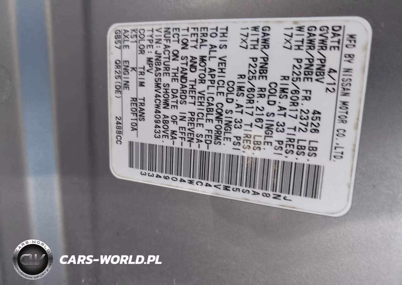 2012 Nissan Rogue Sv VIN:JN8AS5MV4CW409433 - 9