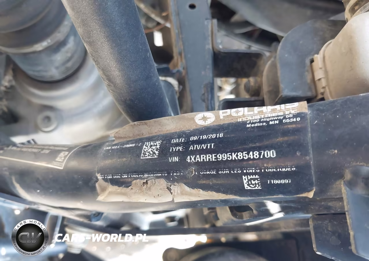 2019 Polaris Ranger Xp 1000 Eps VIN:4XARRE995K8548700 - 10