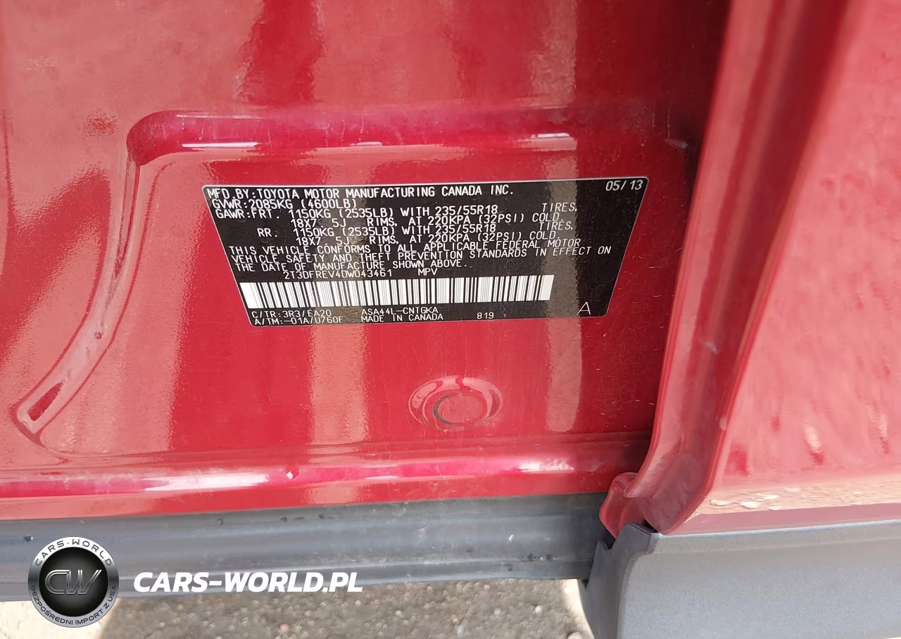 2013 Toyota Rav4 Limited VIN:2T3DFREV4DW043461 - 9