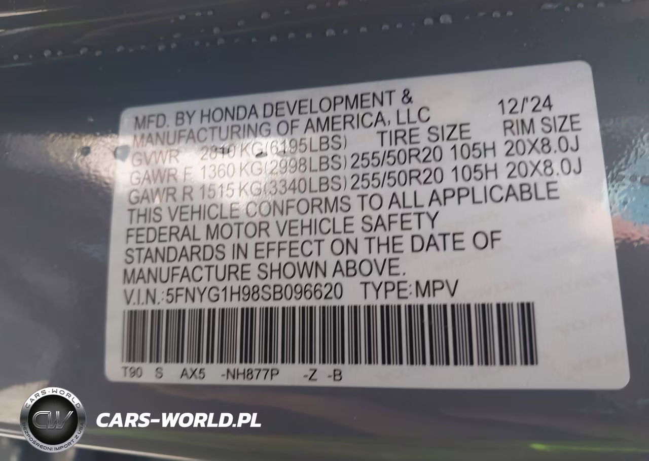 2025 Honda Pilot Black Edition VIN:5FNYG1H98SB096620 - 9
