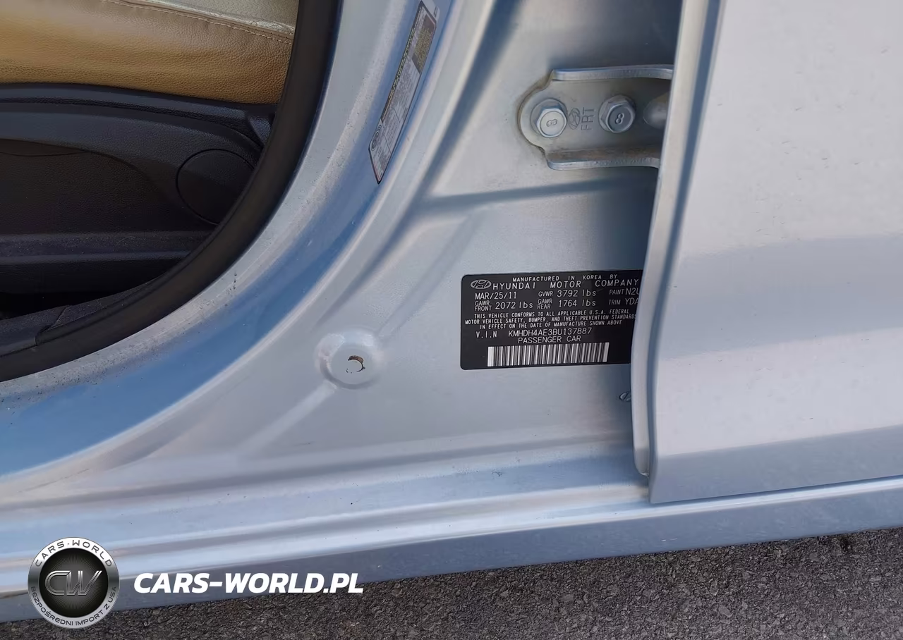 2011 Hyundai Elantra Limited (Ulsan Plant) VIN:KMHDH4AE3BU137887 - 9