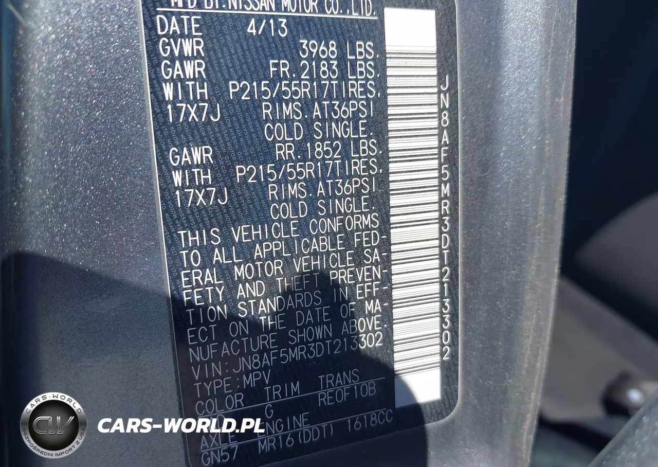 2013 Nissan Juke S VIN:JN8AF5MR3DT213302 - 9
