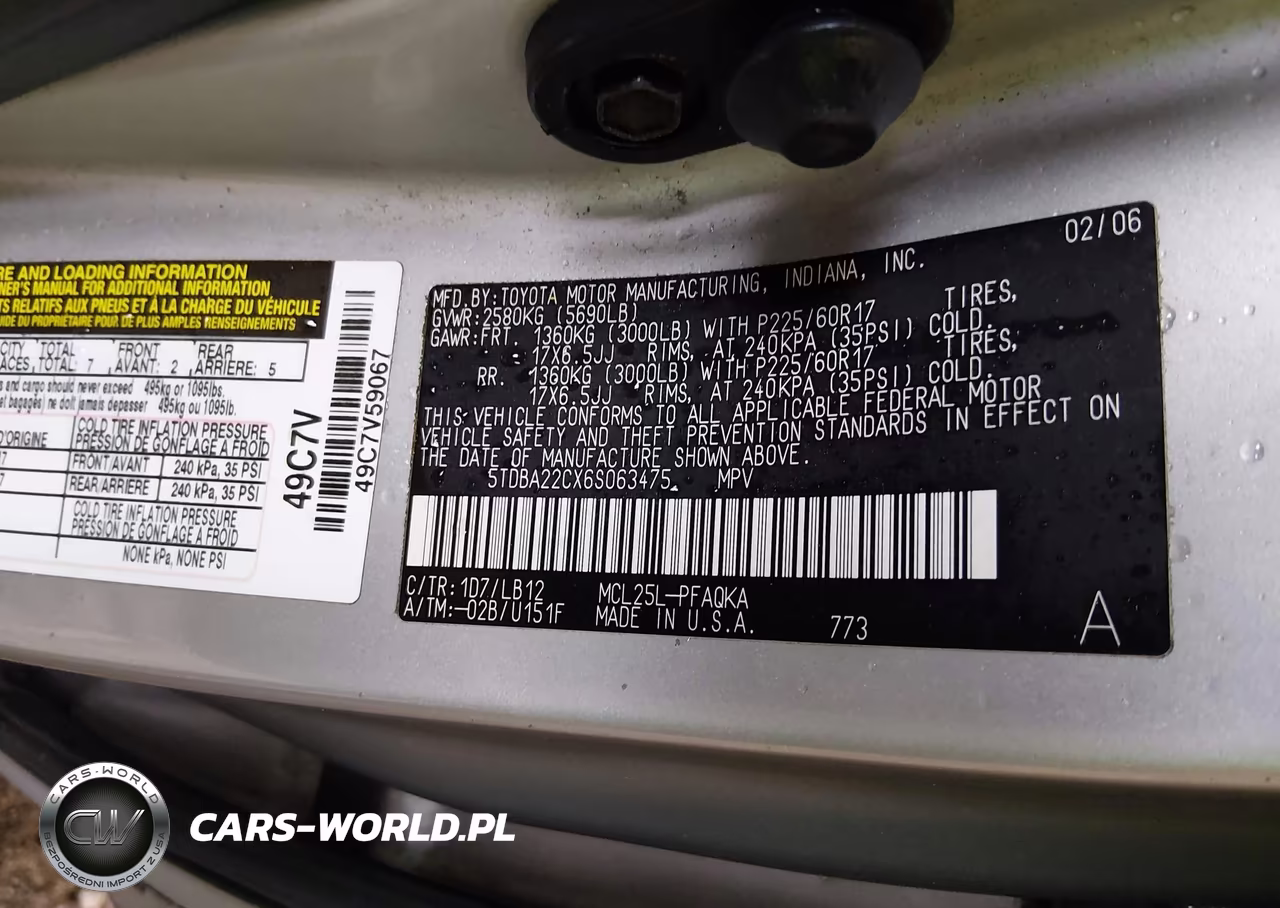 2006 Toyota Sienna Xle VIN:5TDBA22CX6S063475 - 9