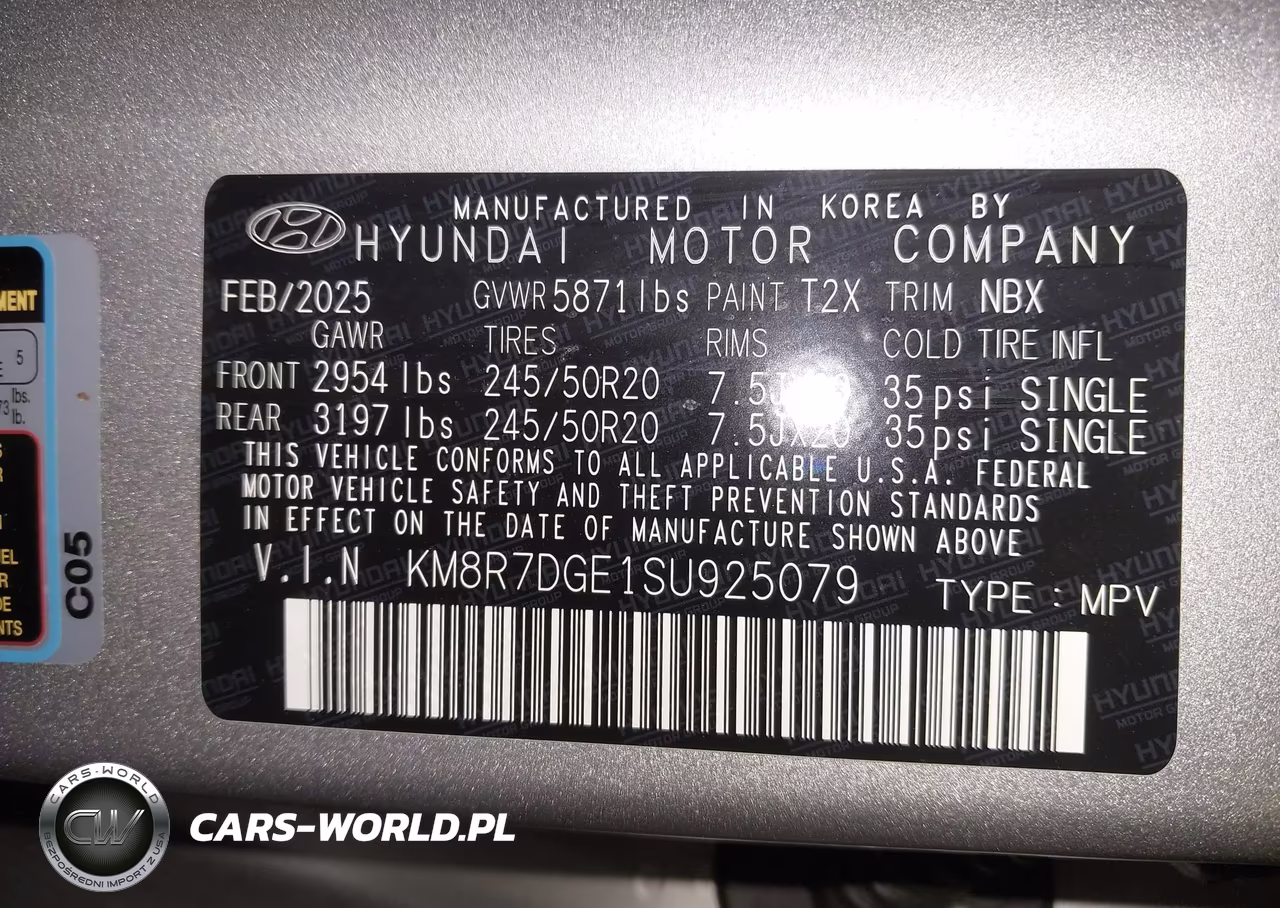 2025 Hyundai Palisade Calligraphy VIN:KM8R7DGE1SU925079 - 9