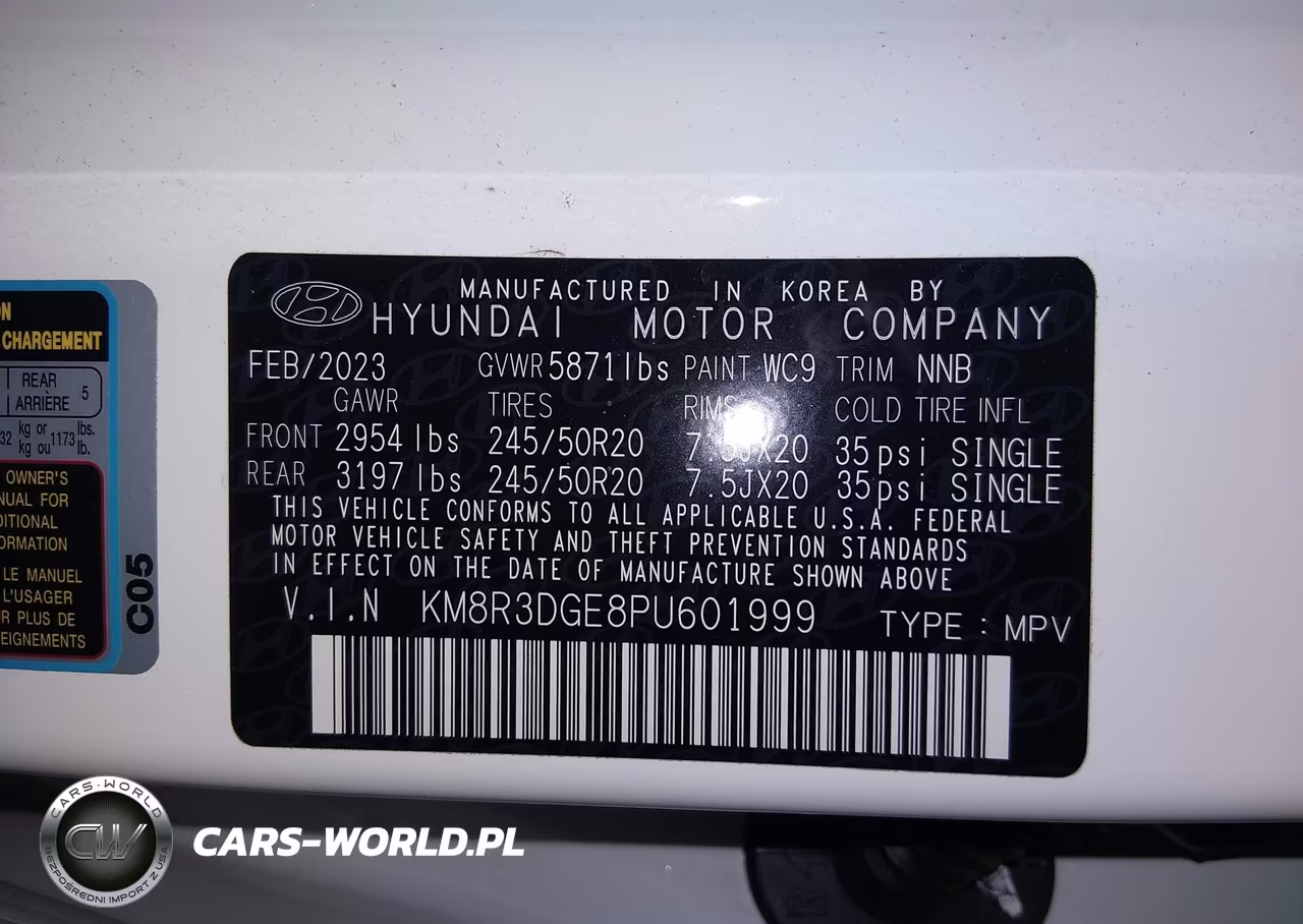 2023 Hyundai Palisade Xrt VIN:KM8R3DGE8PU601999 - 9