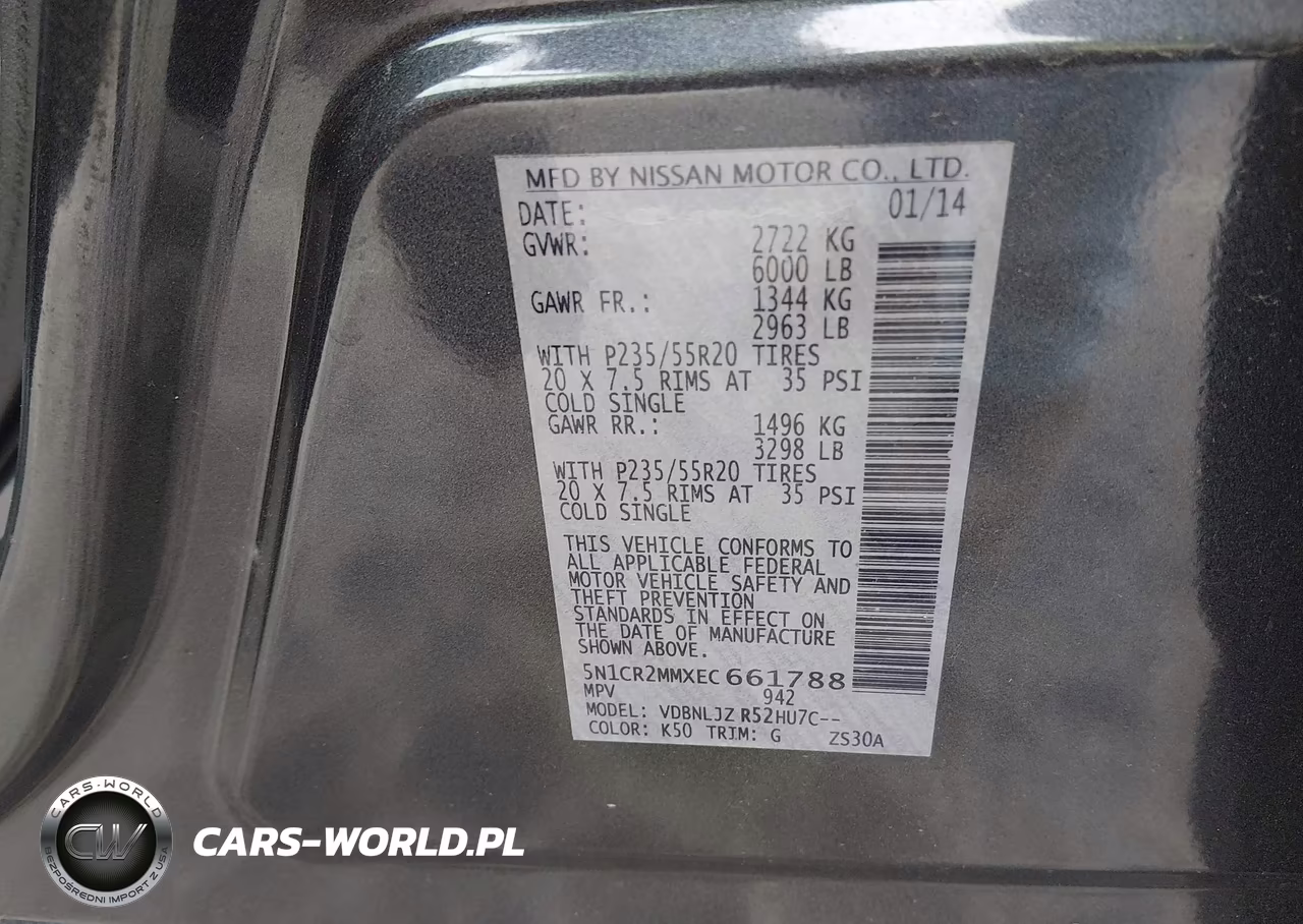 2014 Nissan Pathfinder Hybrid Platinum VIN:5N1CR2MMXEC661788 - 9