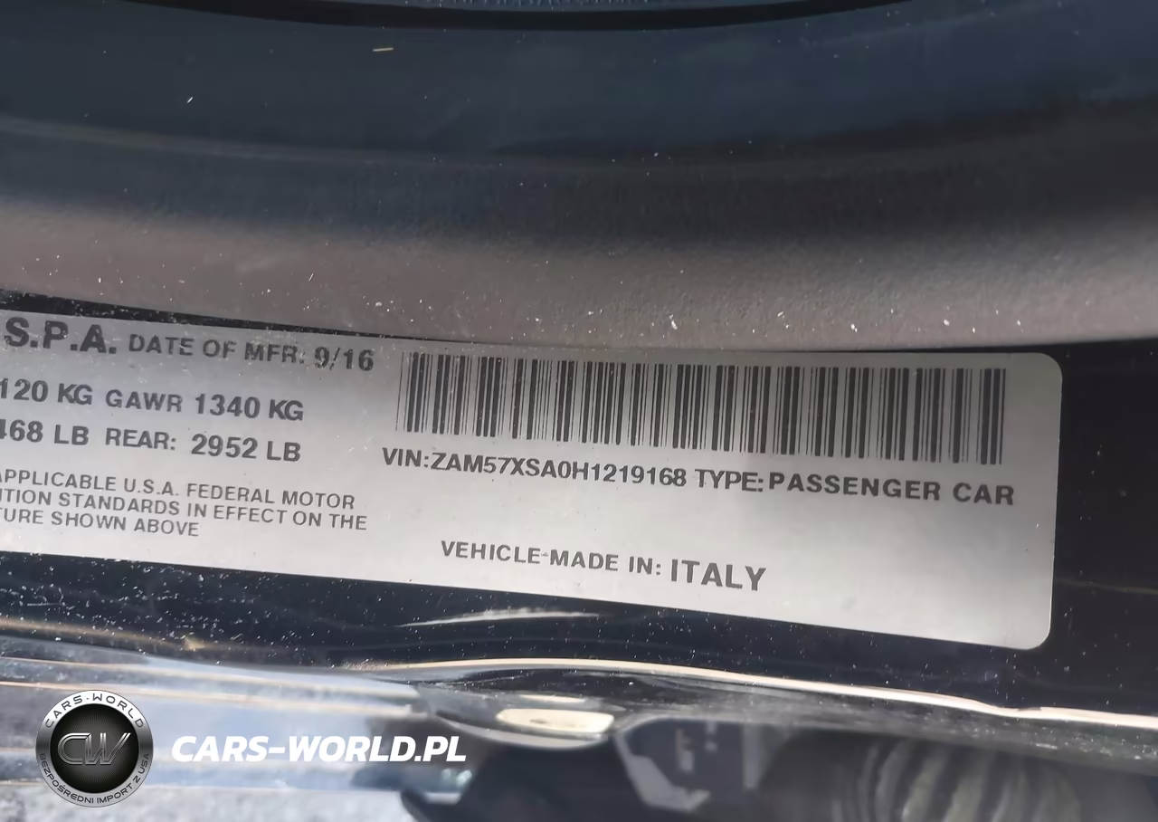 2017 Maserati Ghibli VIN:ZAM57XSA0H1219168 - 9