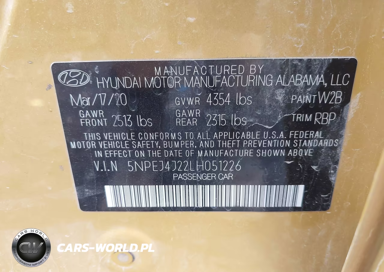 2020 Hyundai Sonata Sel Plus VIN:5NPEJ4J22LH051226 - 9