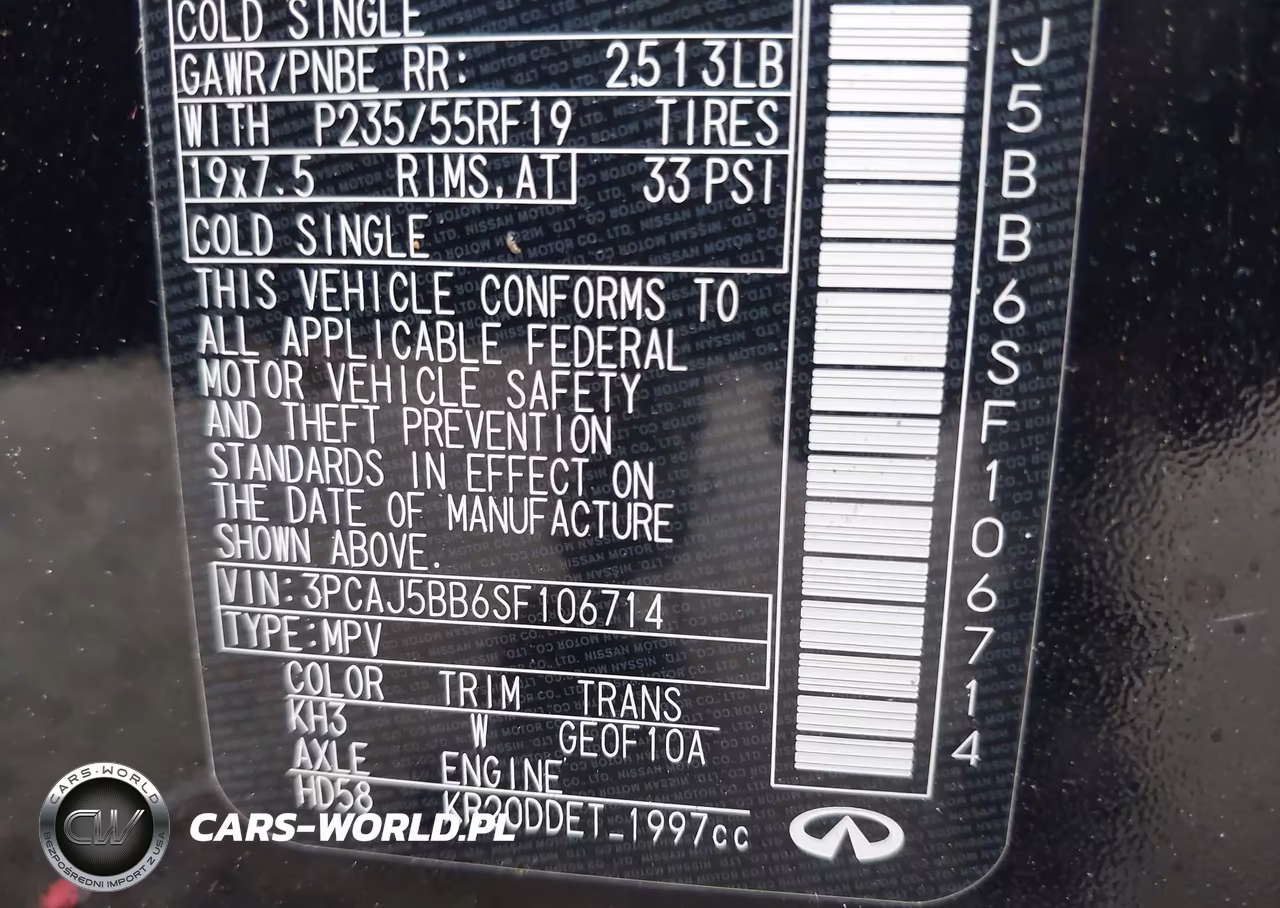2025 Infiniti Qx50 Luxe Awd VIN:3PCAJ5BB6SF106714 - 9