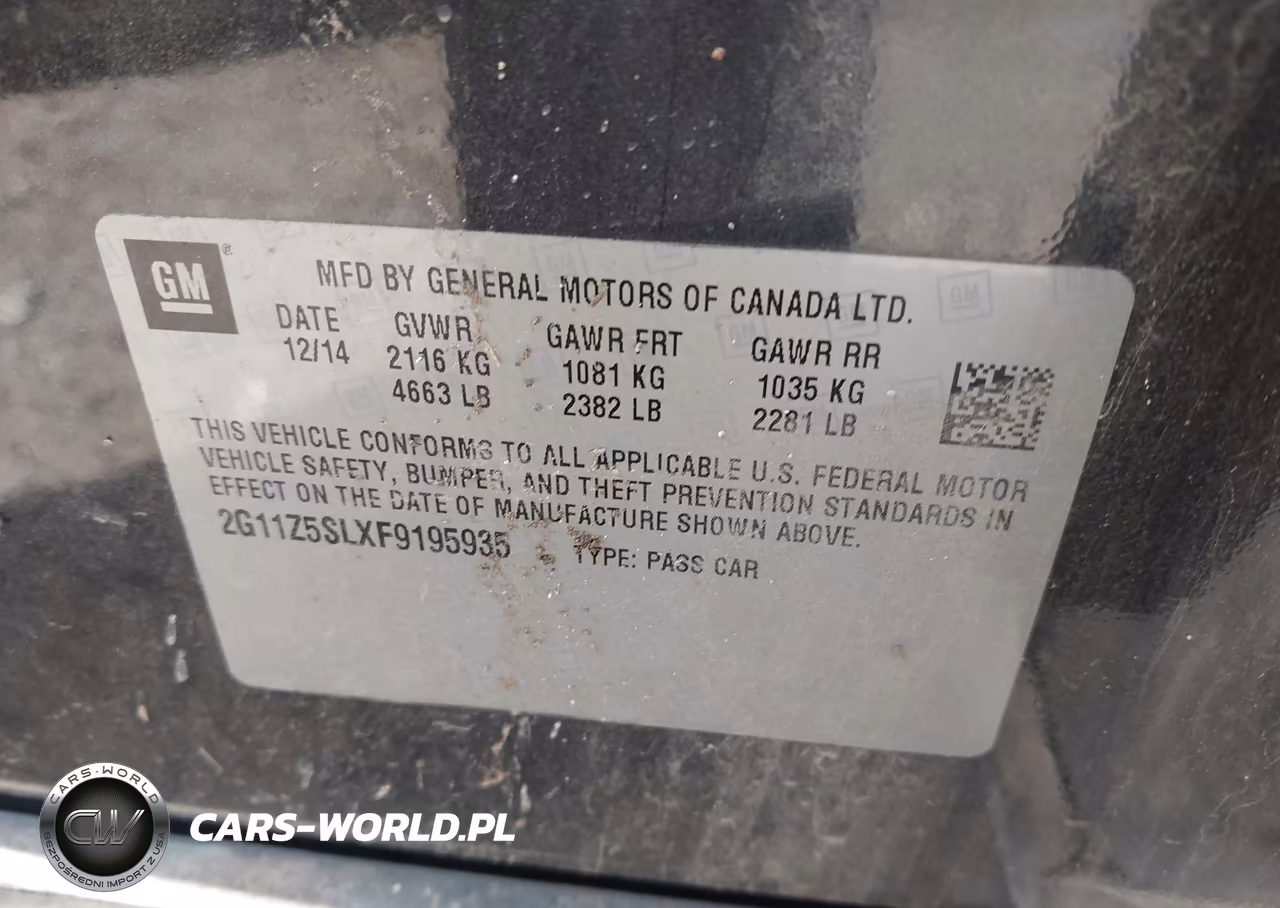 2015 Chevrolet Impala Ls VIN:2G11Z5SLXF9195935 - 9