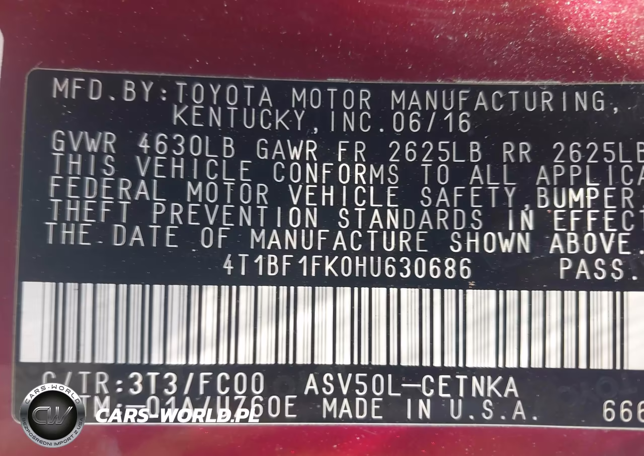 2017 Toyota Camry Le VIN:4T1BF1FK0HU630686 - 9