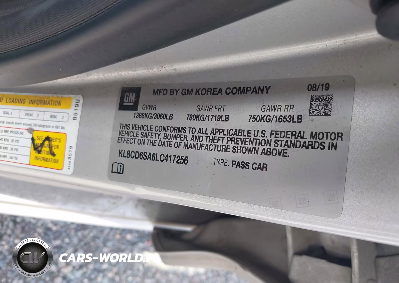 2020 Chevrolet Spark Fwd 1Lt Automatic VIN:KL8CD6SA6LC417256 - 9