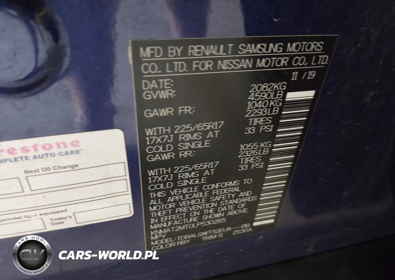 2020 Nissan Rogue Sv Fwd VIN:KNMAT2MT0LP530265 - 9