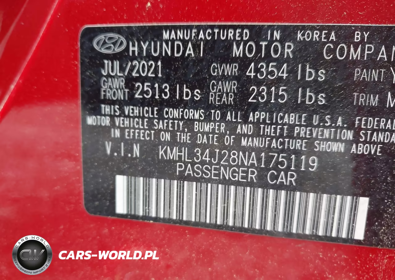2022 Hyundai Sonata Limited VIN:KMHL34J28NA175119 - 9