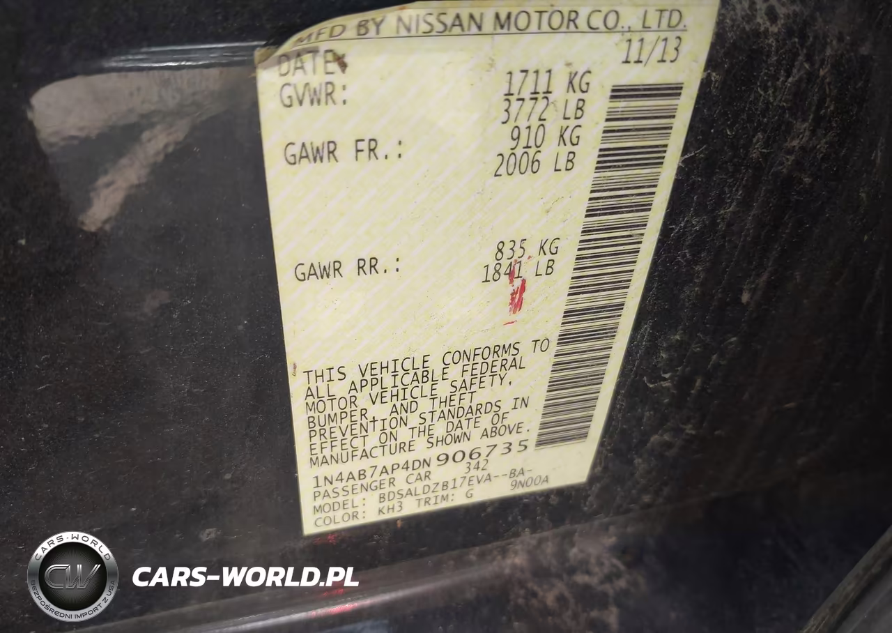 2013 Nissan Sentra Sv VIN:1N4AB7AP4DN906735 - 9