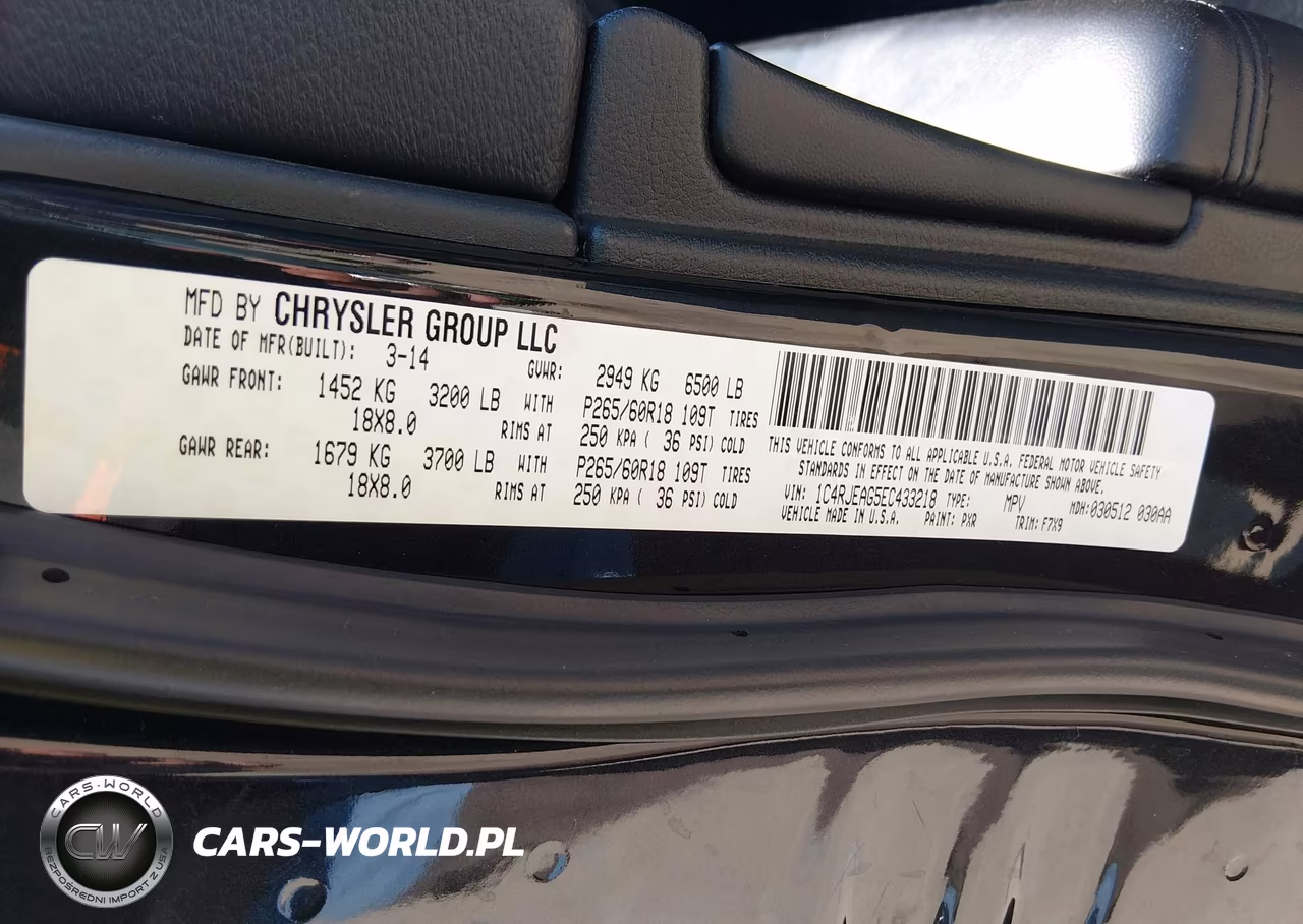 2014 Jeep Grand Cherokee Laredo VIN:1C4RJEAG5EC433218 - 9