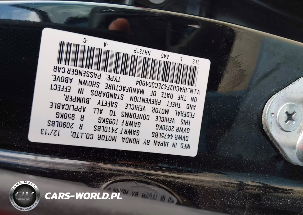 2014 Acura Tsx VIN:JH4CU2F42EC004904 - 9