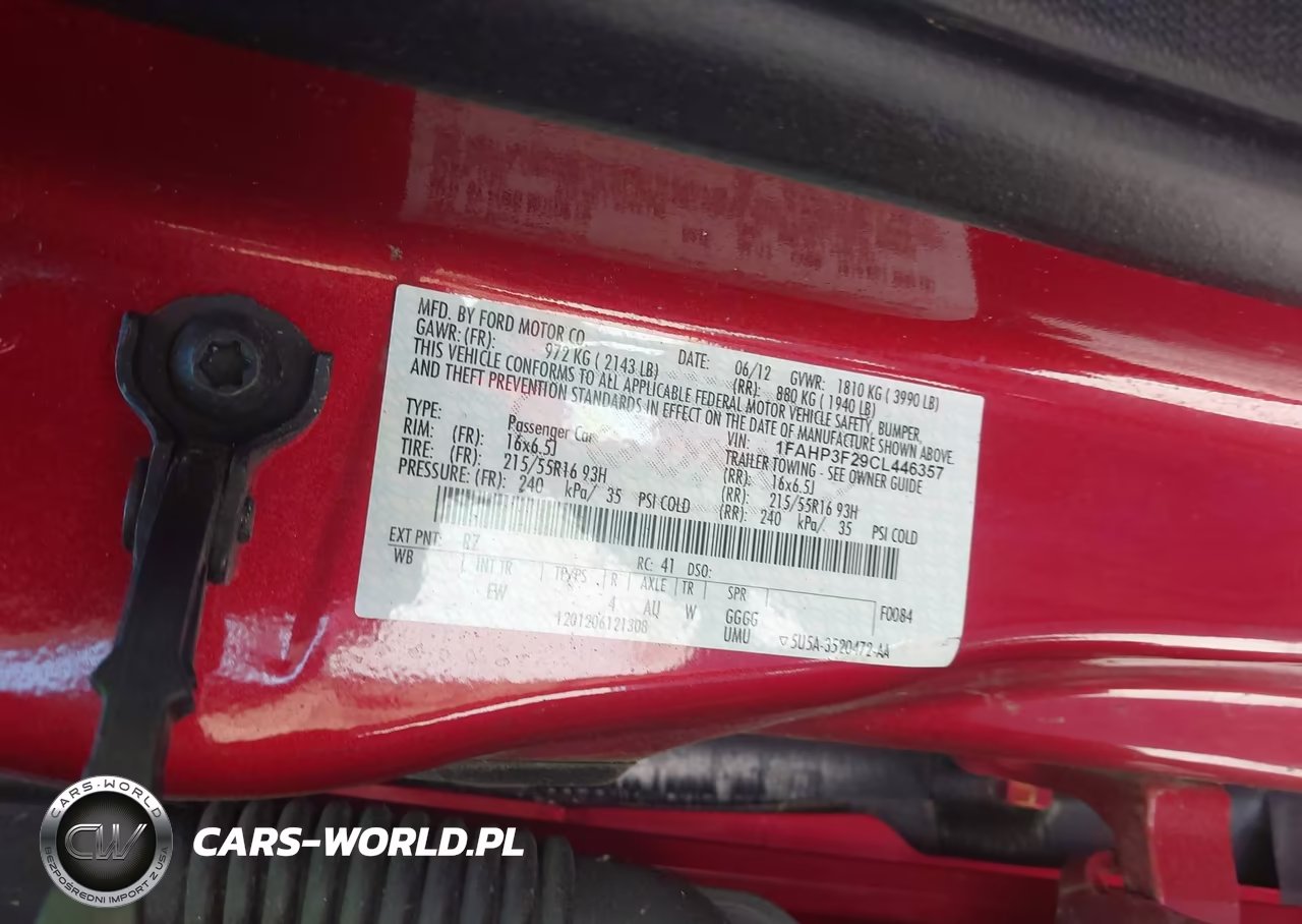 2012 Ford Focus Se VIN:1FAHP3F29CL446357 - 9