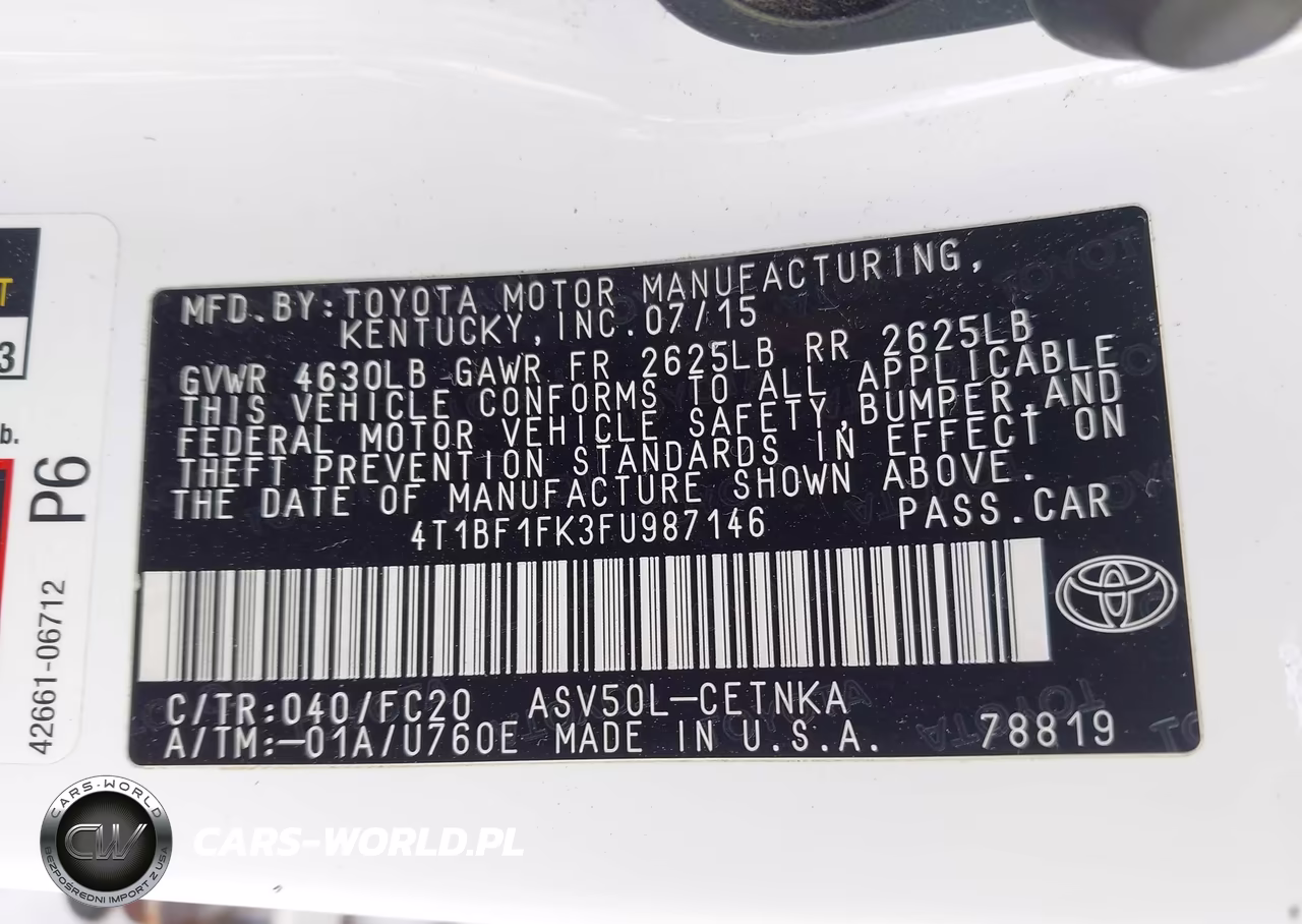 2015 Toyota Camry Le VIN:4T1BF1FK3FU987146 - 9