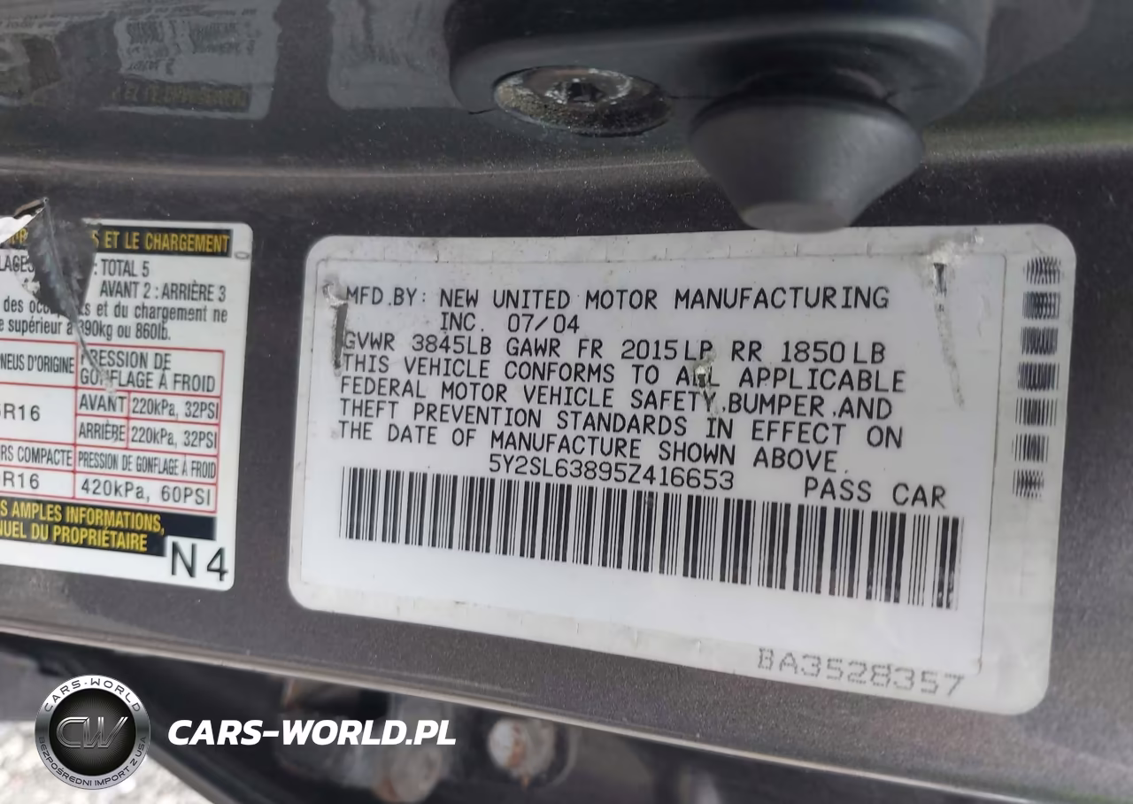 2005 Pontiac Vibe VIN:5Y2SL63895Z416653 - 9
