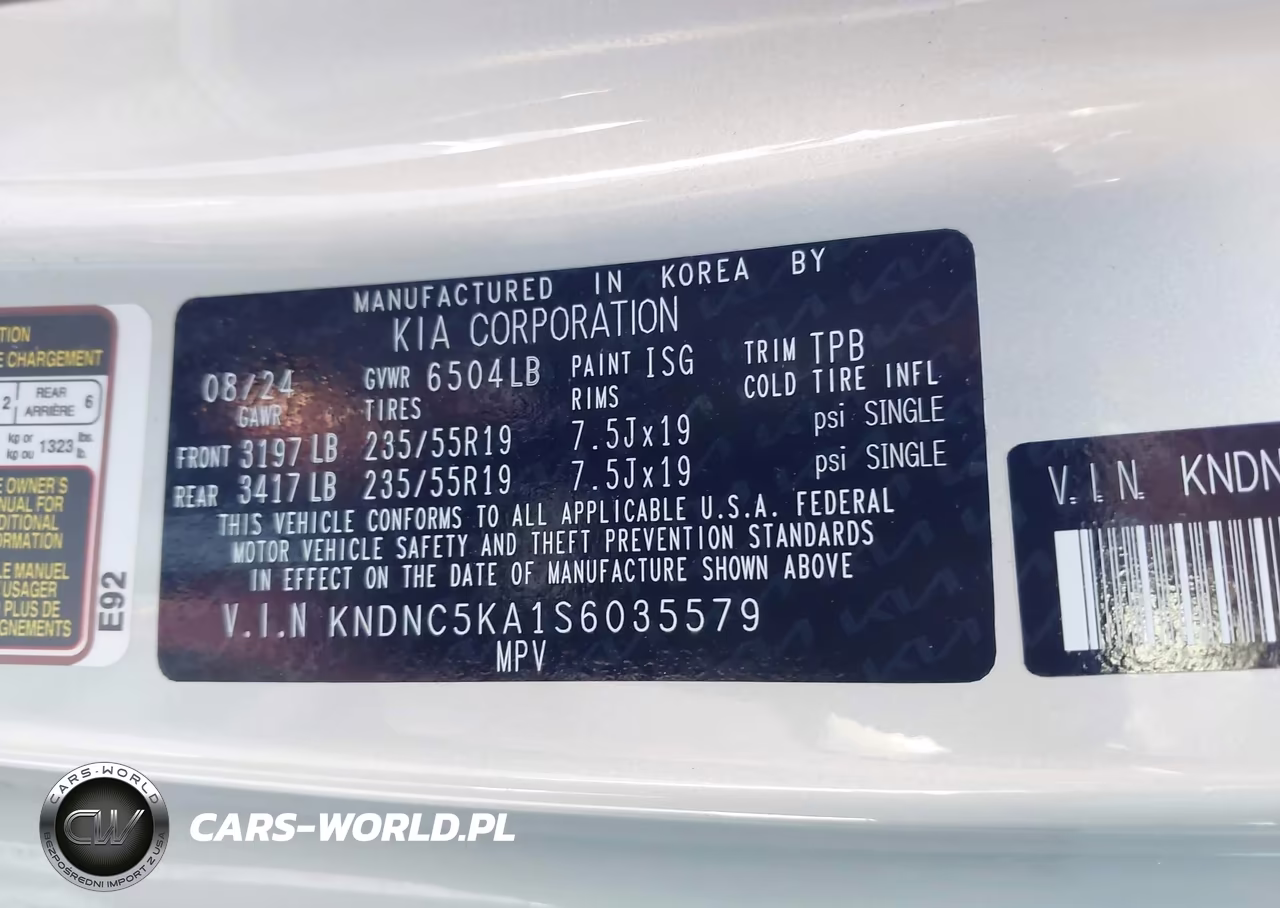2025 Kia Carnival Mpv Hybrid Ex VIN:KNDNC5KA1S6035579 - 9