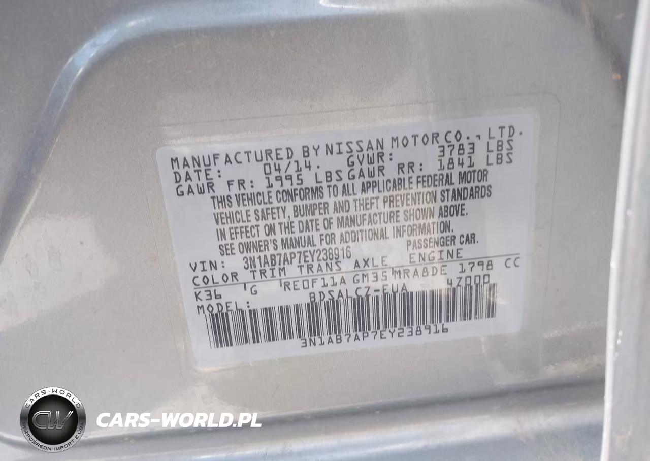 2014 Nissan Sentra S VIN:3N1AB7AP7EY238916 - 9