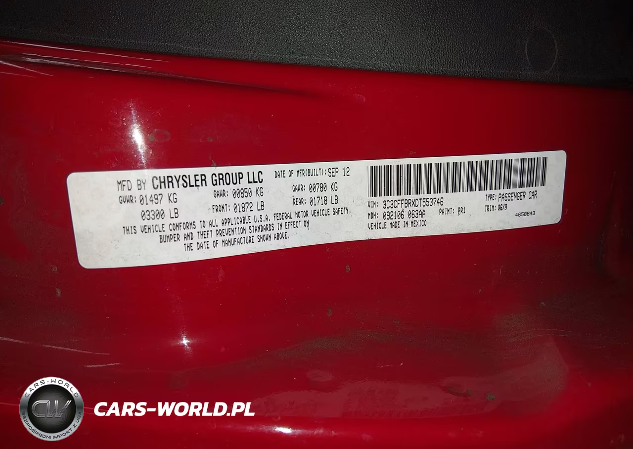 2013 Fiat 500 Sport VIN:3C3CFFBRXDT553746 - 9