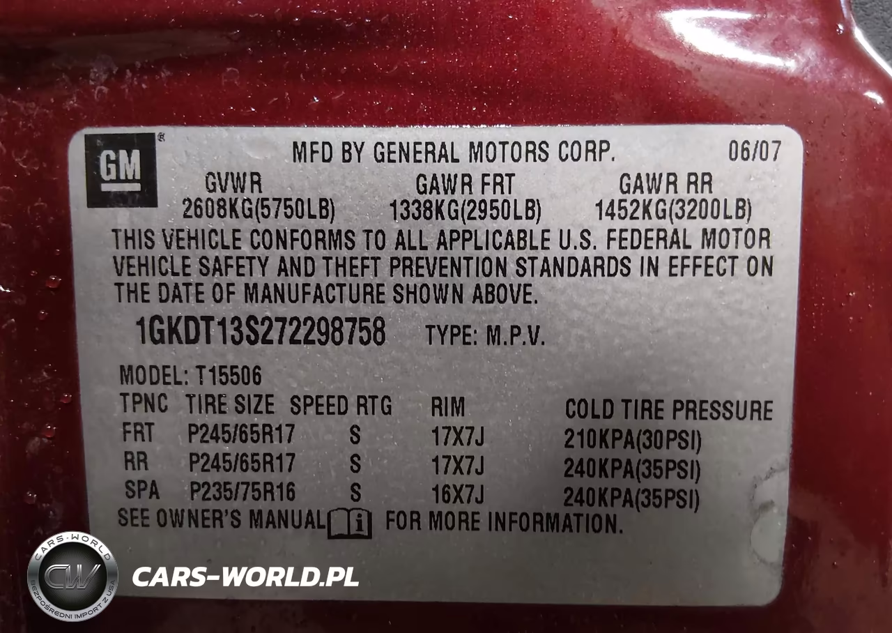 2007 GMC Envoy Sle Commercial VIN:1GKDT13S272298758 - 9