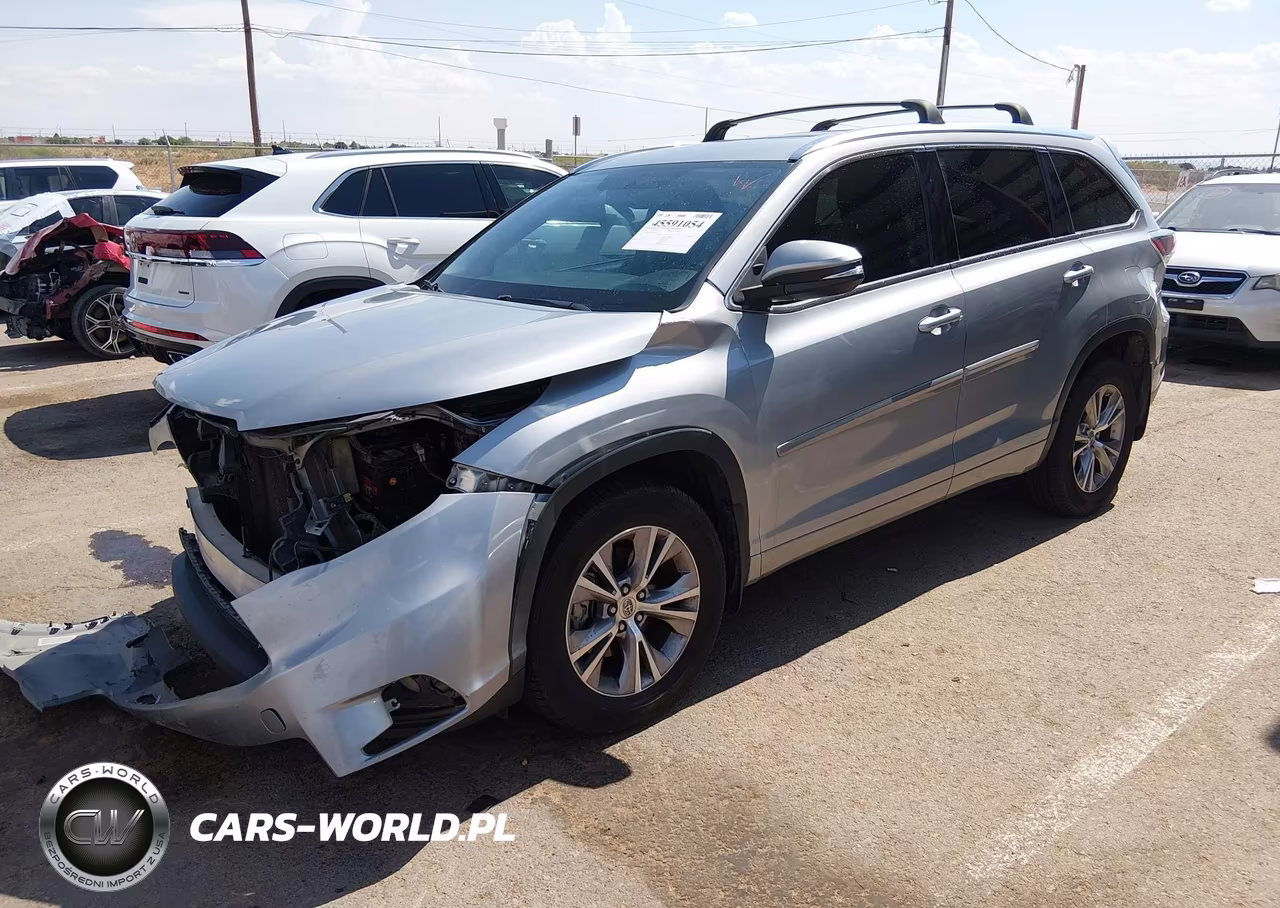 2015 Toyota Highlander Xle V6 VIN:5TDJKRFH0FS183552 - 2