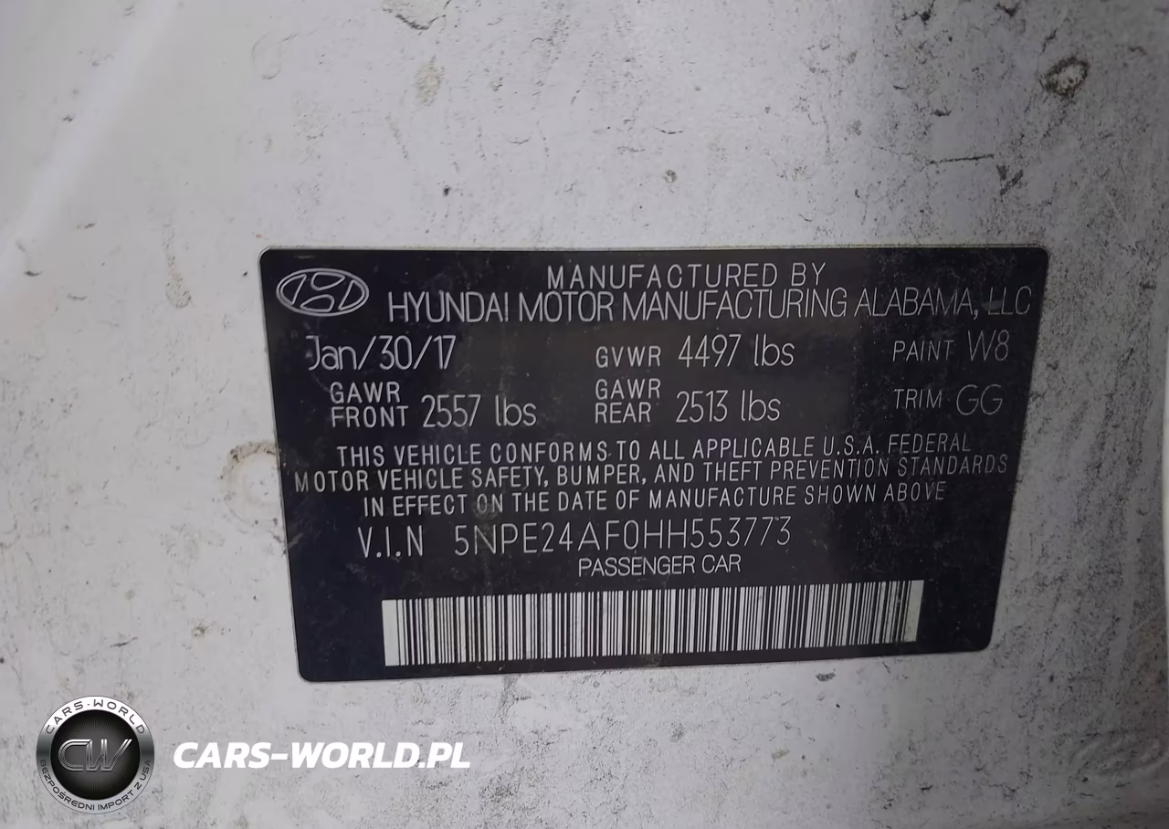2017 Hyundai Sonata Se VIN:5NPE24AF0HH553773 - 9