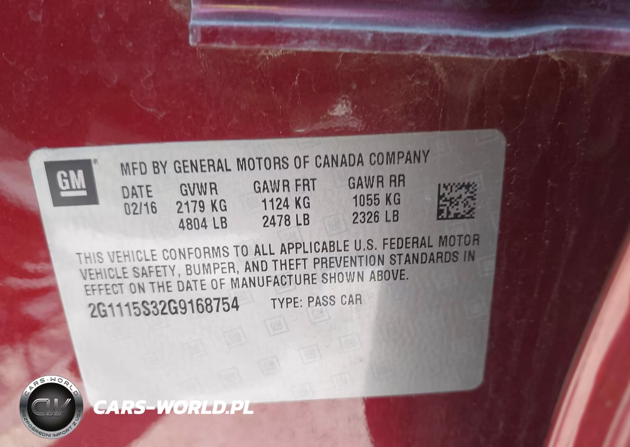 2016 Chevrolet Impala 2Lt VIN:2G1115S32G9168754 - 9
