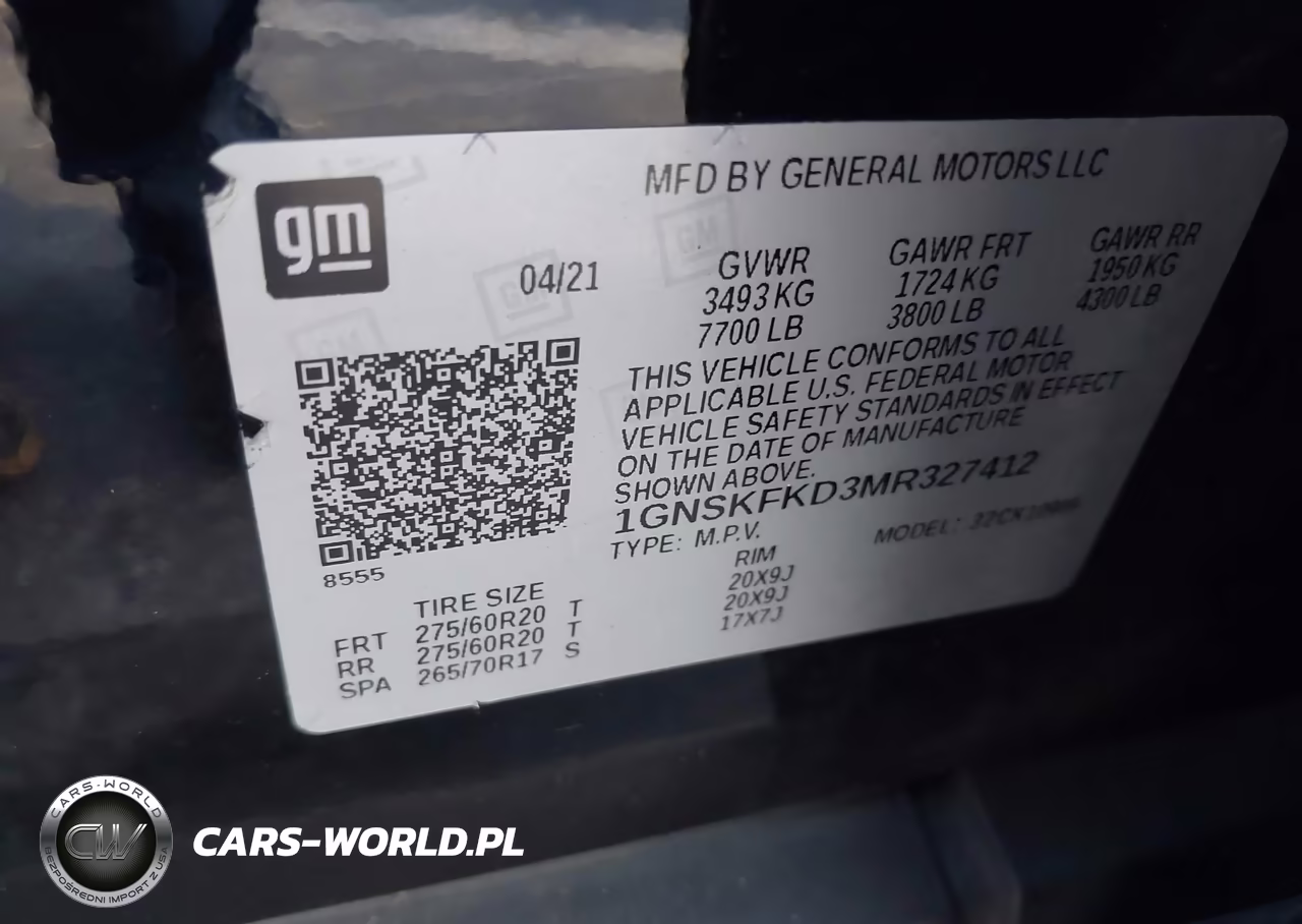 2021 Chevrolet Suburban 4Wd Premier VIN:1GNSKFKD3MR327412 - 9