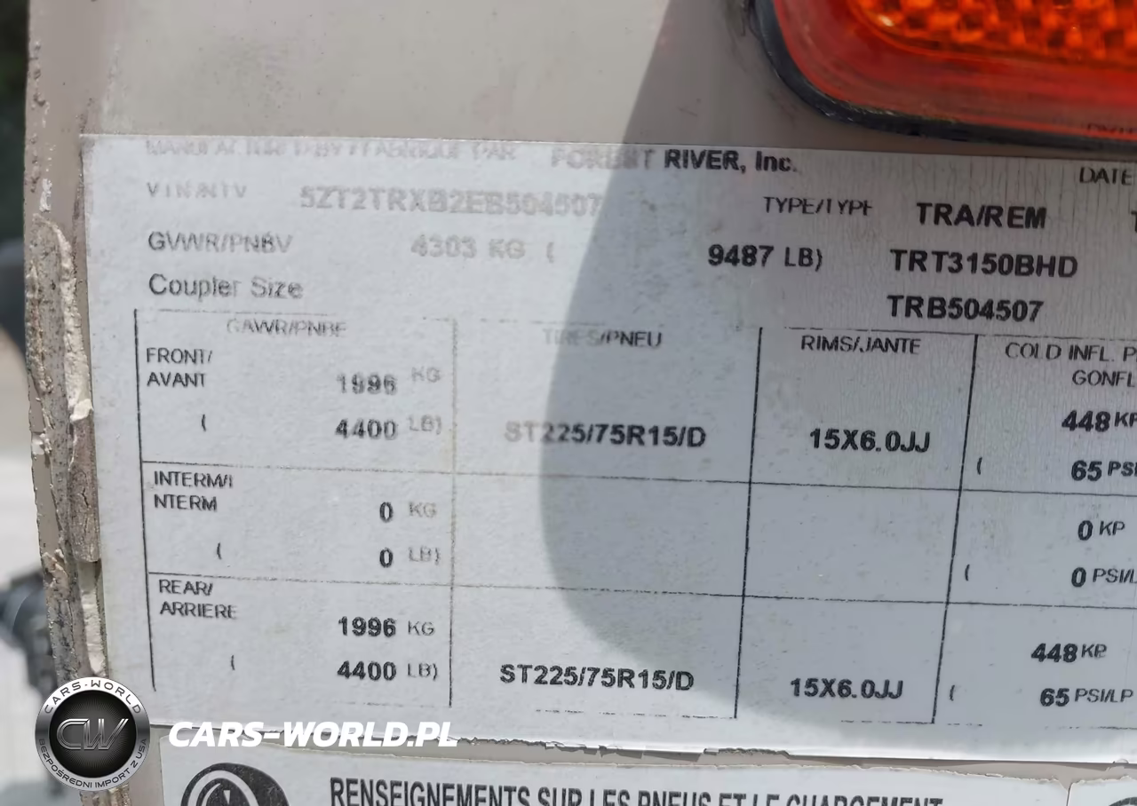 2014 Forest River Tracer 3150Bhd VIN:5ZT2TRXB2EB504507 - 9