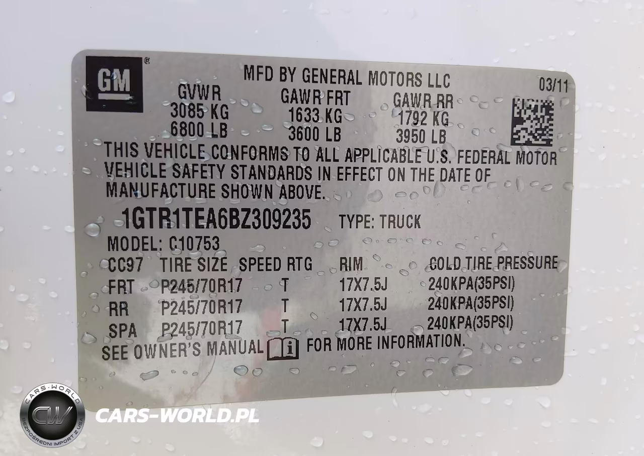 2011 GMC Sierra 1500 Work Truck VIN:1GTR1TEA6BZ309235 - 9