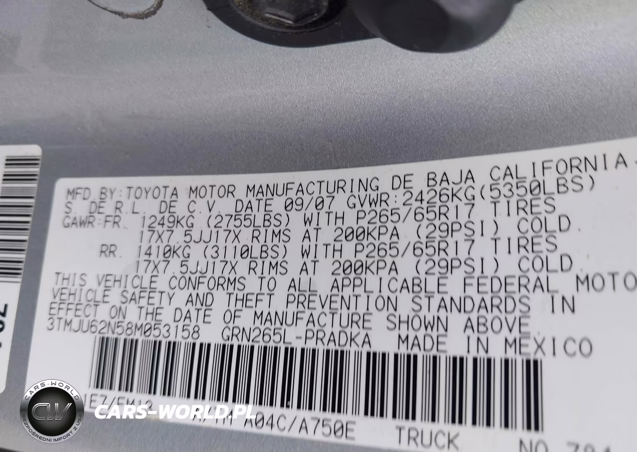 2008 Toyota Tacoma Prerunner V6 VIN:3TMJU62N58M053158 - 9