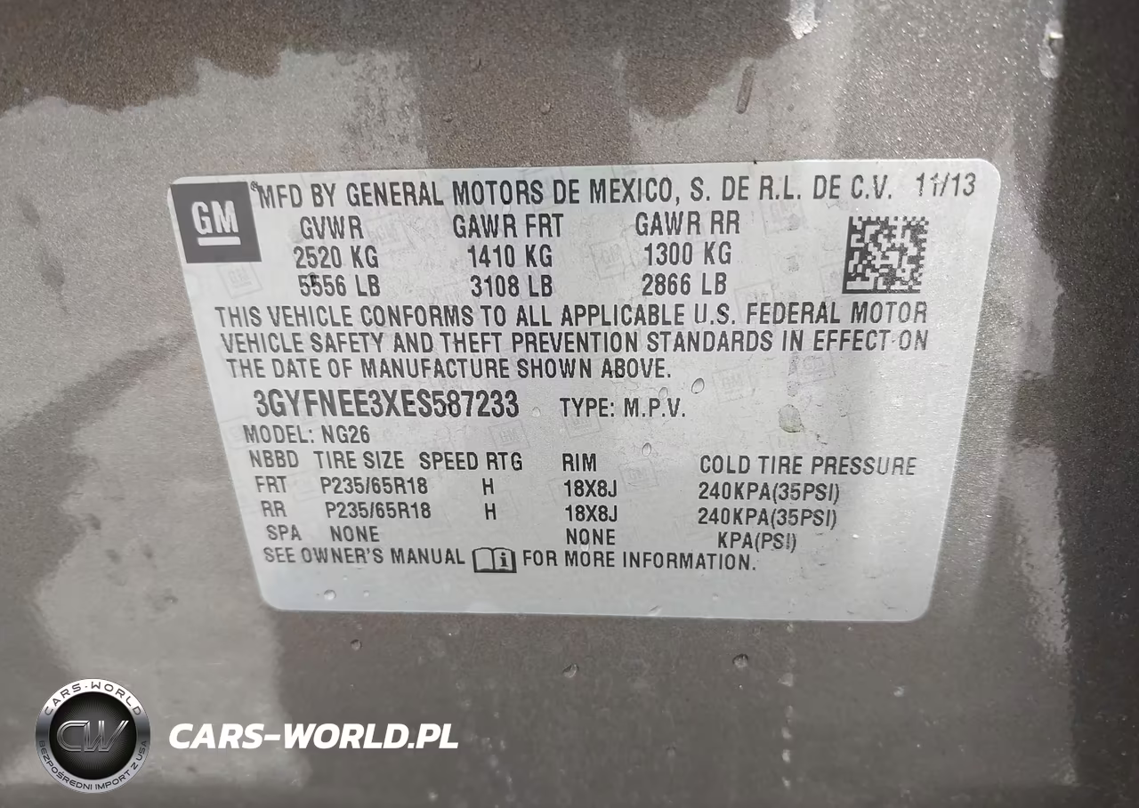 2014 CADILLAC SRX LUXURY COLLECTION VIN:3GYFNEE3XES587233 - 9
