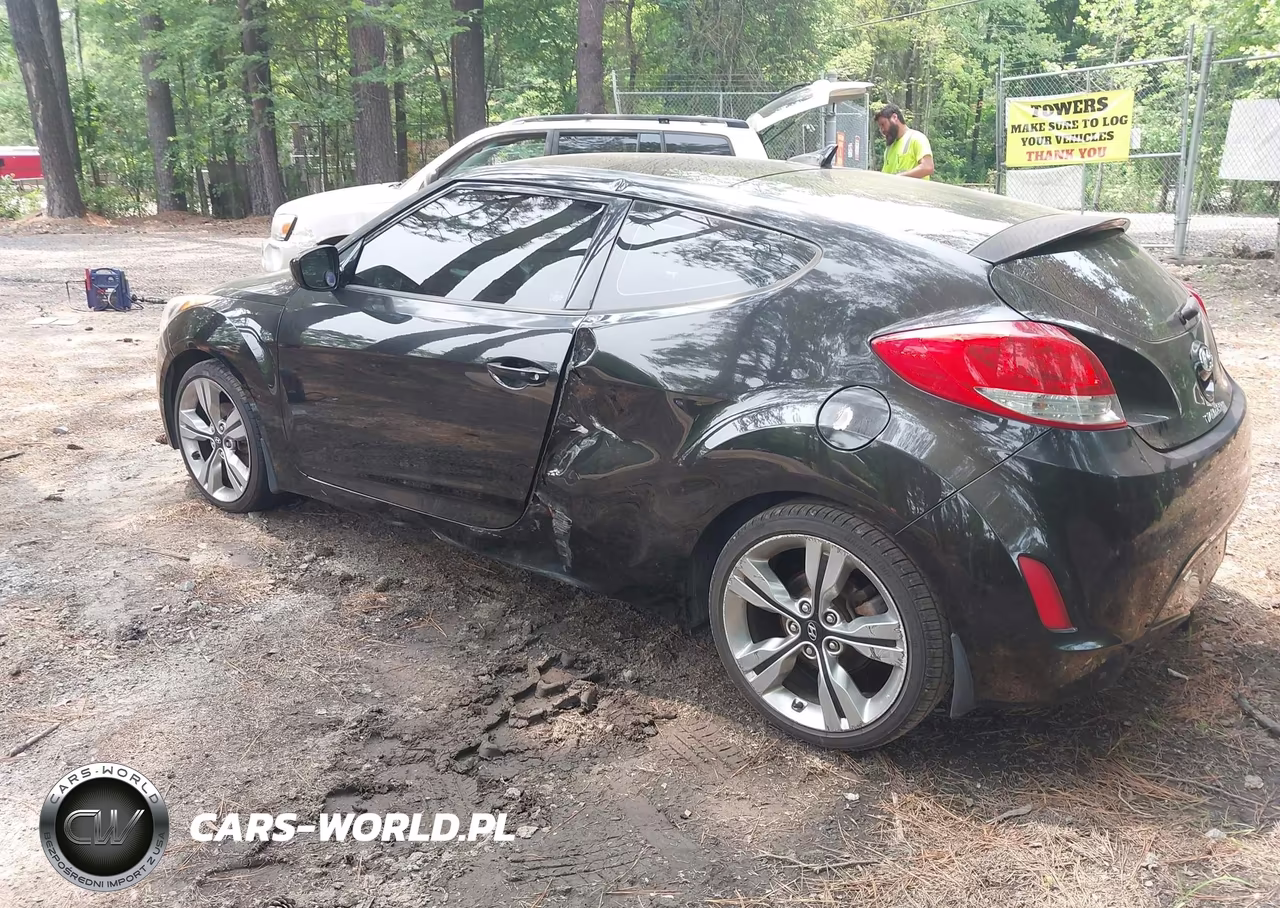 2012 Hyundai Veloster Base W-Black VIN:KMHTC6ADXCU065505 - 3