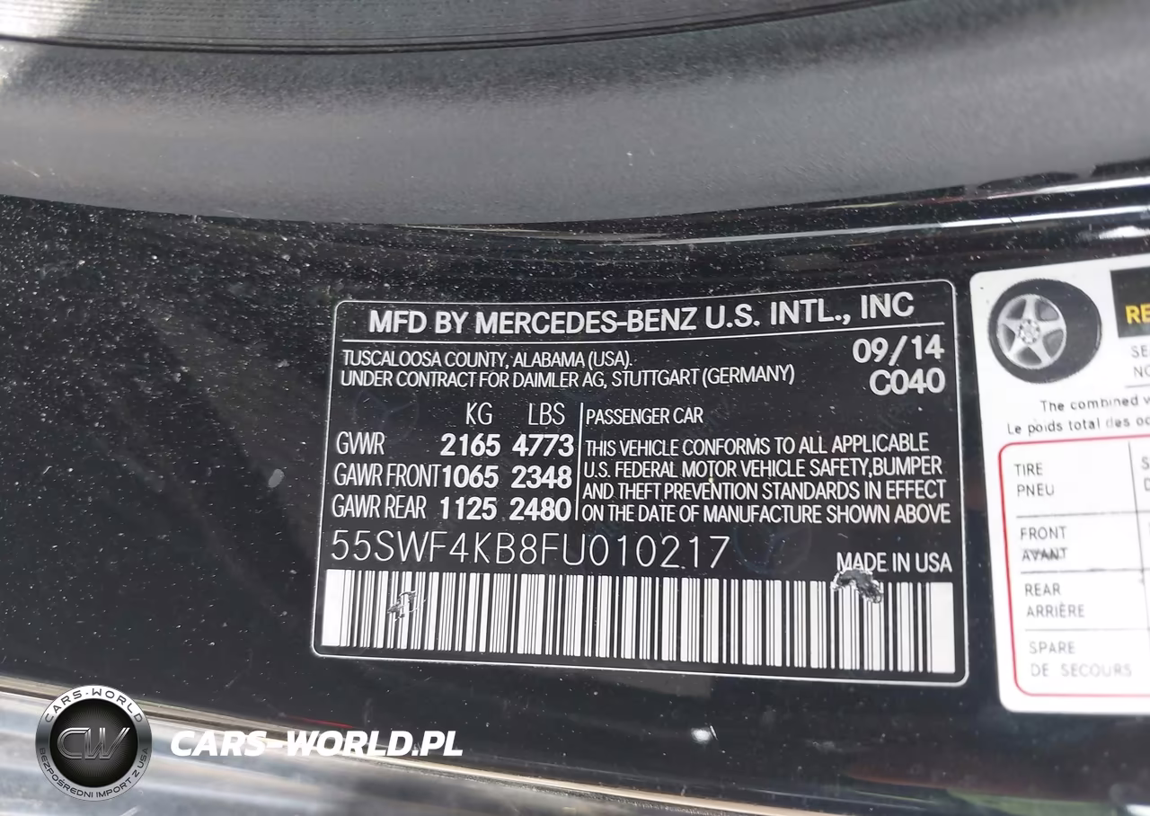 2015 Mercedes-Benz C 300 4Matic VIN:55SWF4KB8FU010217 - 9