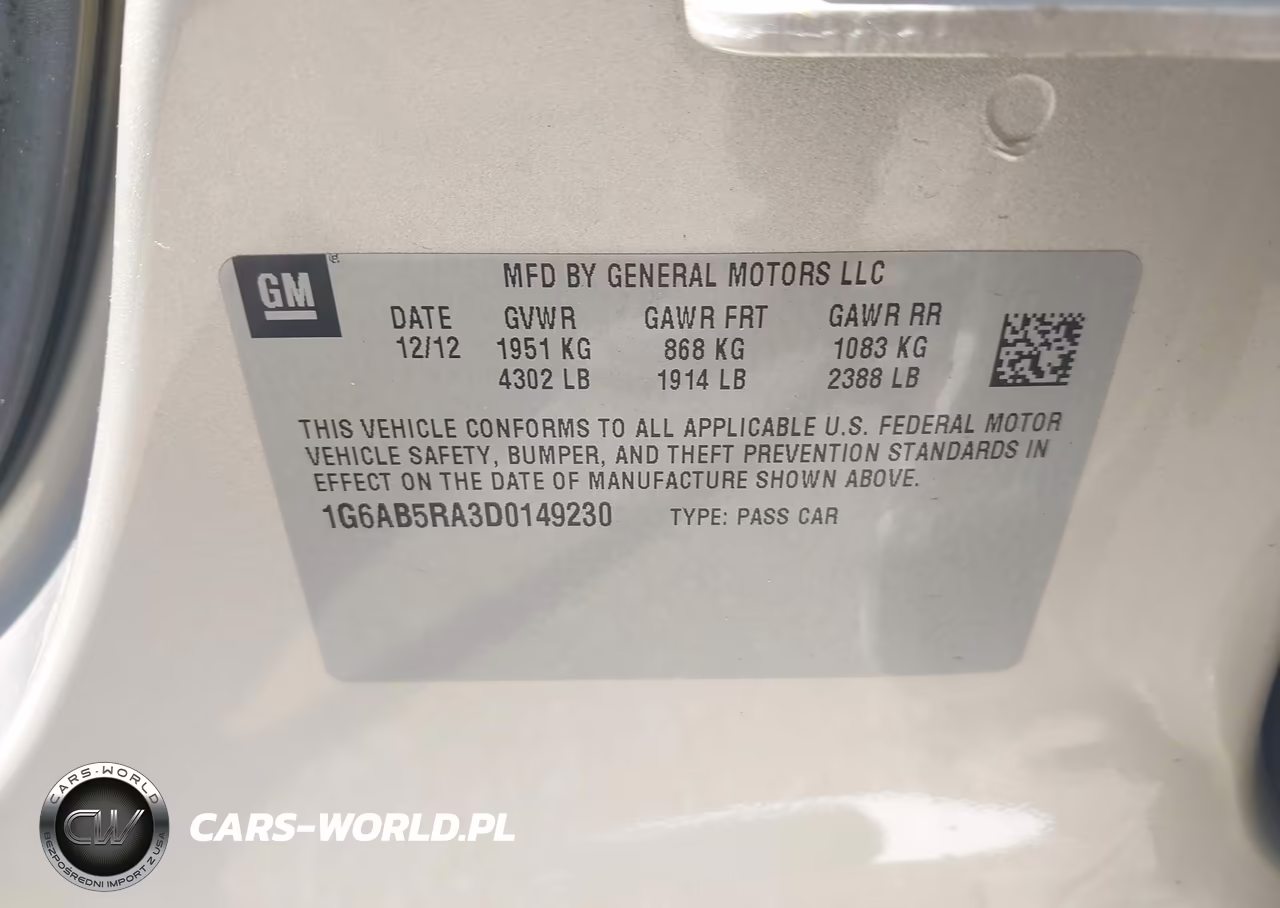 2013 Cadillac Ats Luxury VIN:1G6AB5RA3D0149230 - 9