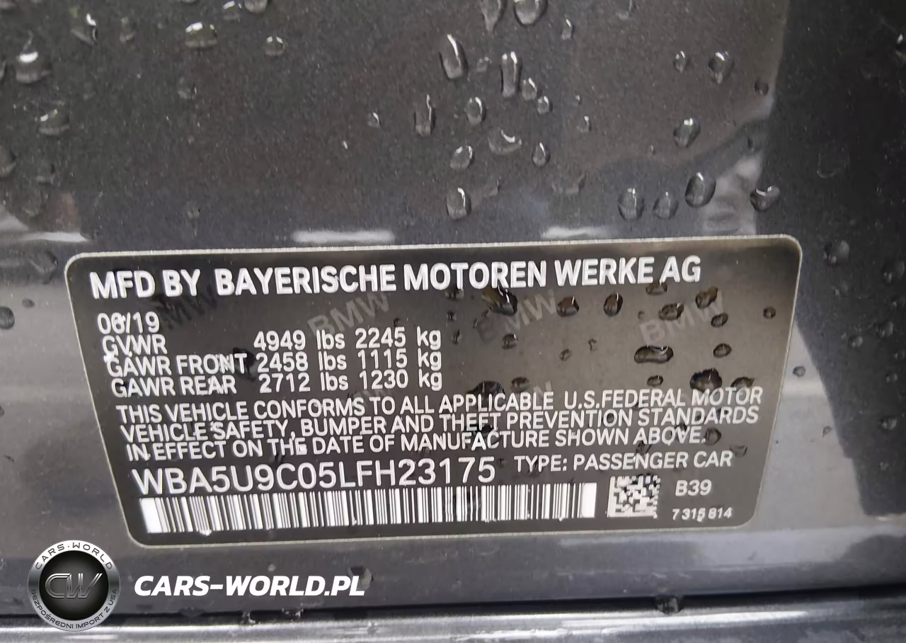 2020 BMW M340I M340I xDrive VIN:WBA5U9C05LFH23175 - 9
