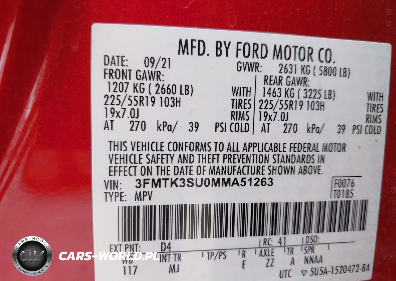 2021 Ford Mustang Mach-E Premium VIN:3FMTK3SU0MMA51263 - 9